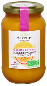 Mango-Maracuja-Mousse mit Kurkuma BIO 310 g - SAVEURS ET FRUITS